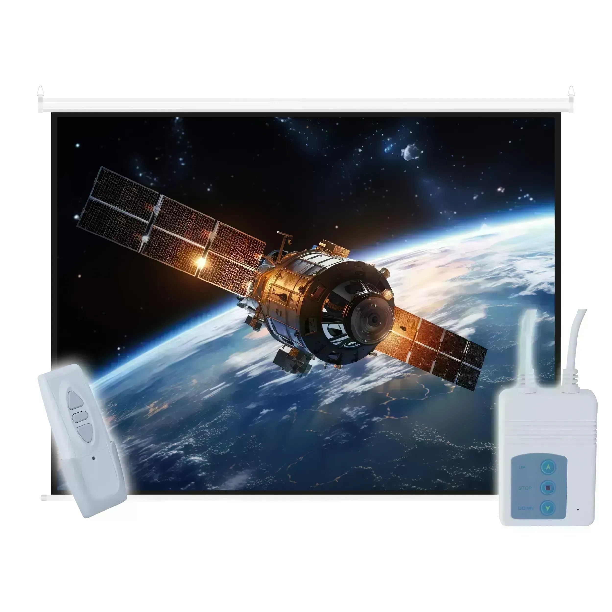 ELECTRIC CEILING PROJECTOR PROJECTION SCREEN 150 inches 16:9 187x332 Model ERA E150 16:9