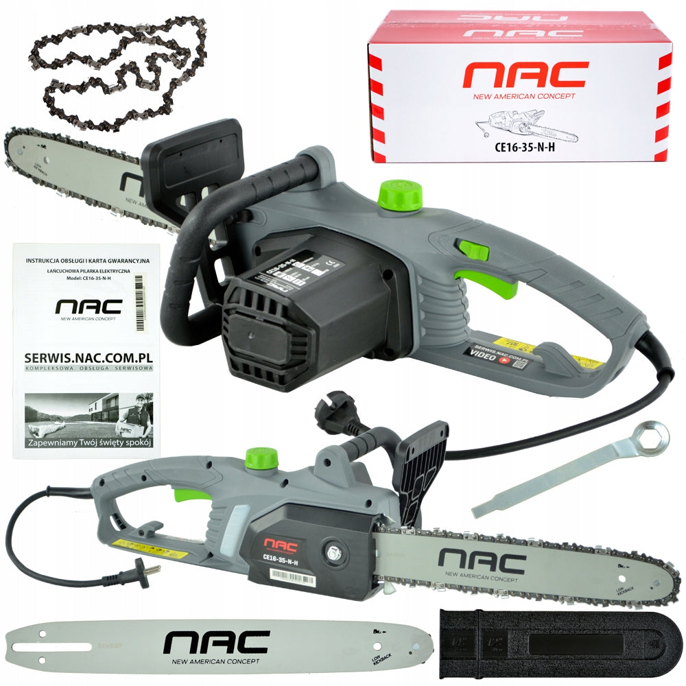 ELECTRIC CHAINSAW NAC POWER 1600 IN GUIDE 35 CM LIGHT