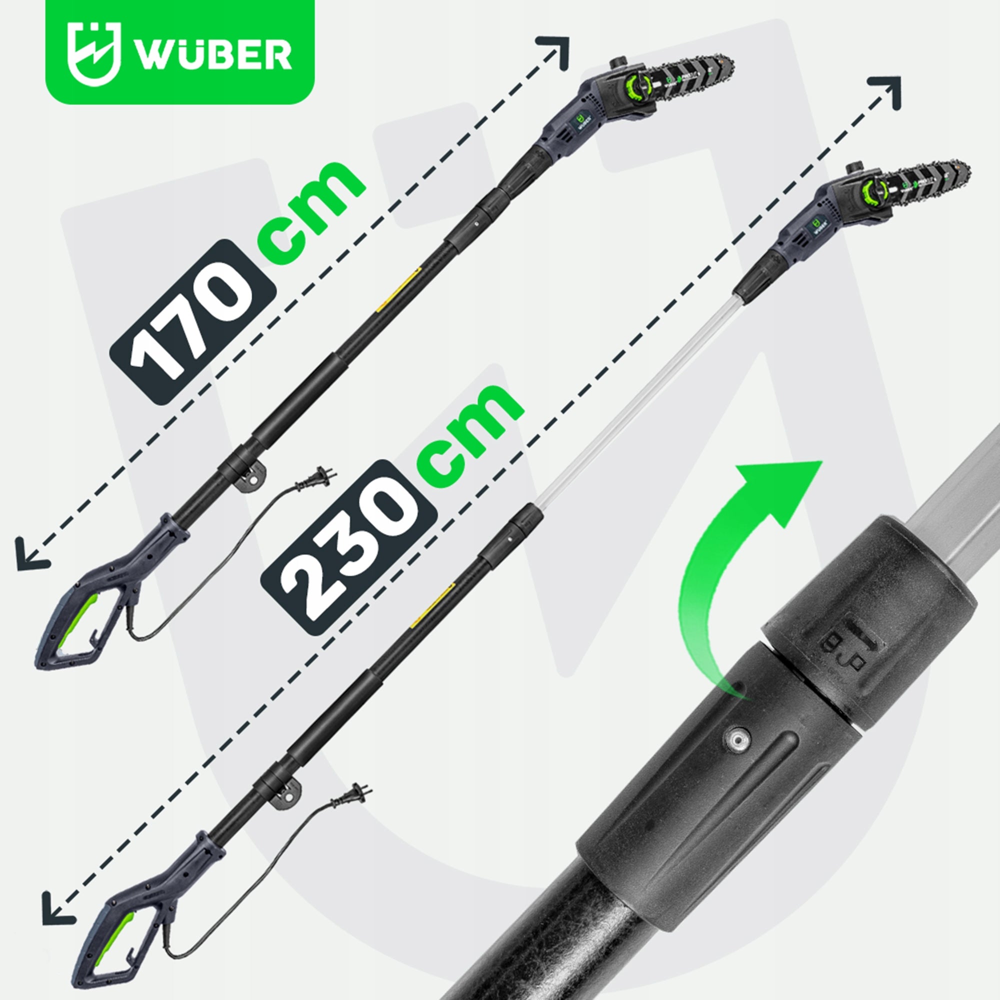 ELECTRIC CHAINSAW SAW ON TELESCOPIC BOOM STRONG WUBER Brand Wuber