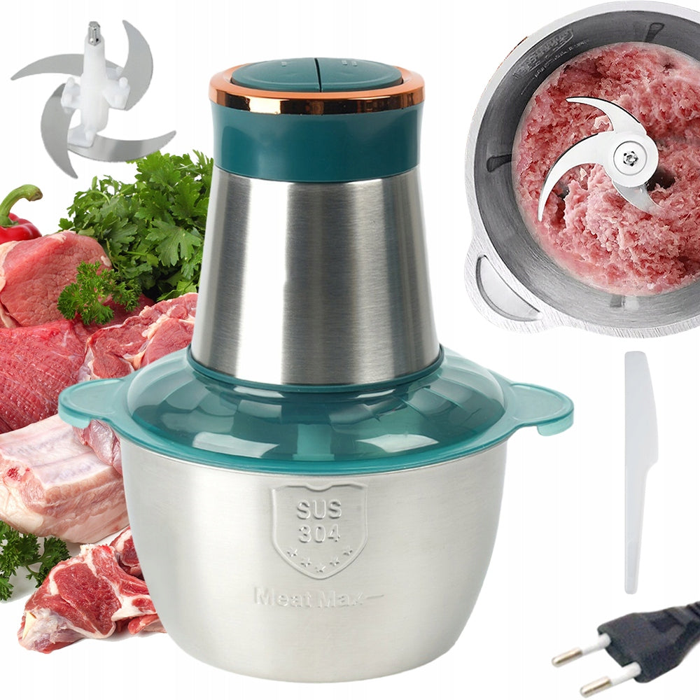 ELECTRIC CHOPPER MACHINE SHREDDER FOR MEAT, VEGETABLES, NUTS 300W
