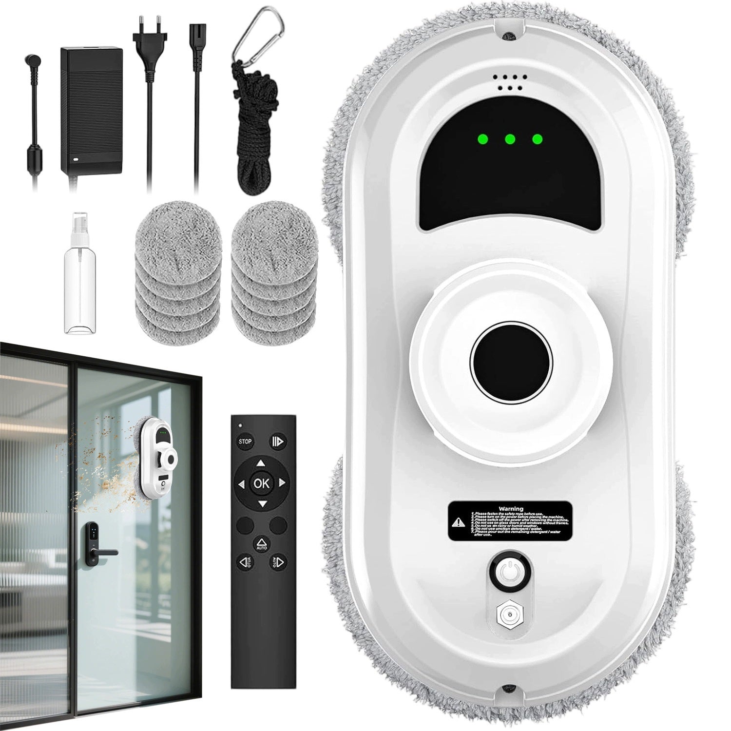 ELECTRIC CLEANING ROBOT POWERFUL SUCTION FORCE FOR SMOOTH SURFACES