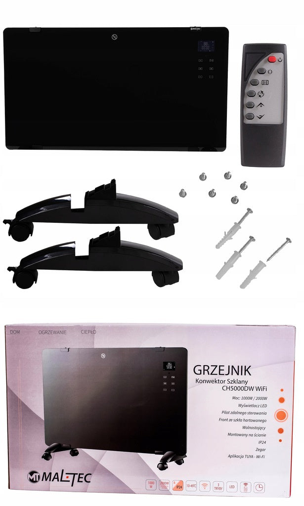 ELECTRIC CONVECTOR HEATER 2000W LED WIFI Manufacturer code 109329