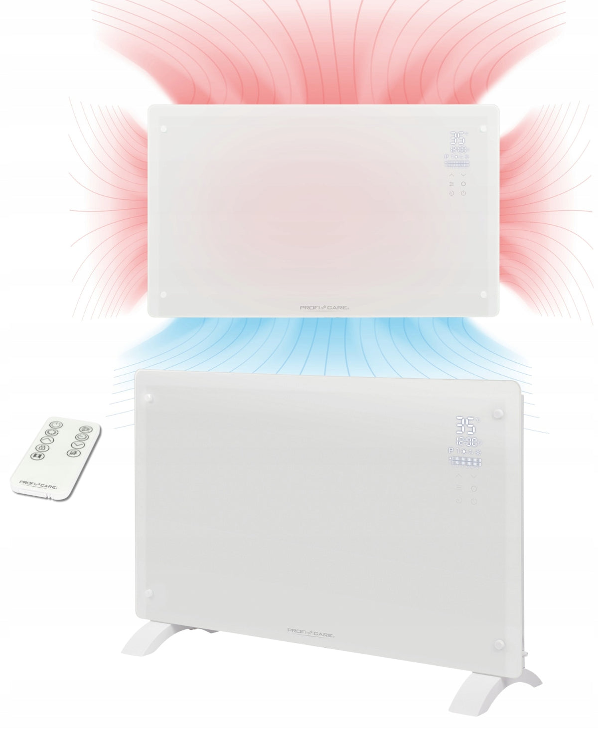 ELECTRIC CONVECTOR HEATER PORTABLE WALL THERMOSTAT PROFICARE PC-