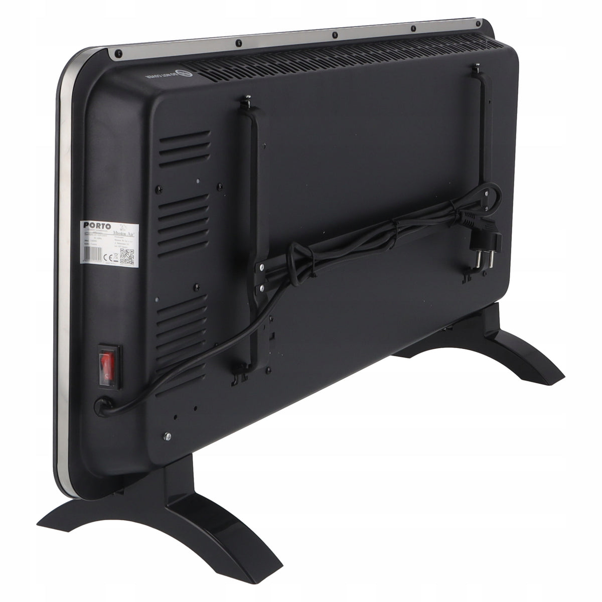 ELECTRIC CONVECTOR RADIATOR GLASS PANEL energy-saving 1500W WiFi Manufacturer code PORTO 1500W Czarny