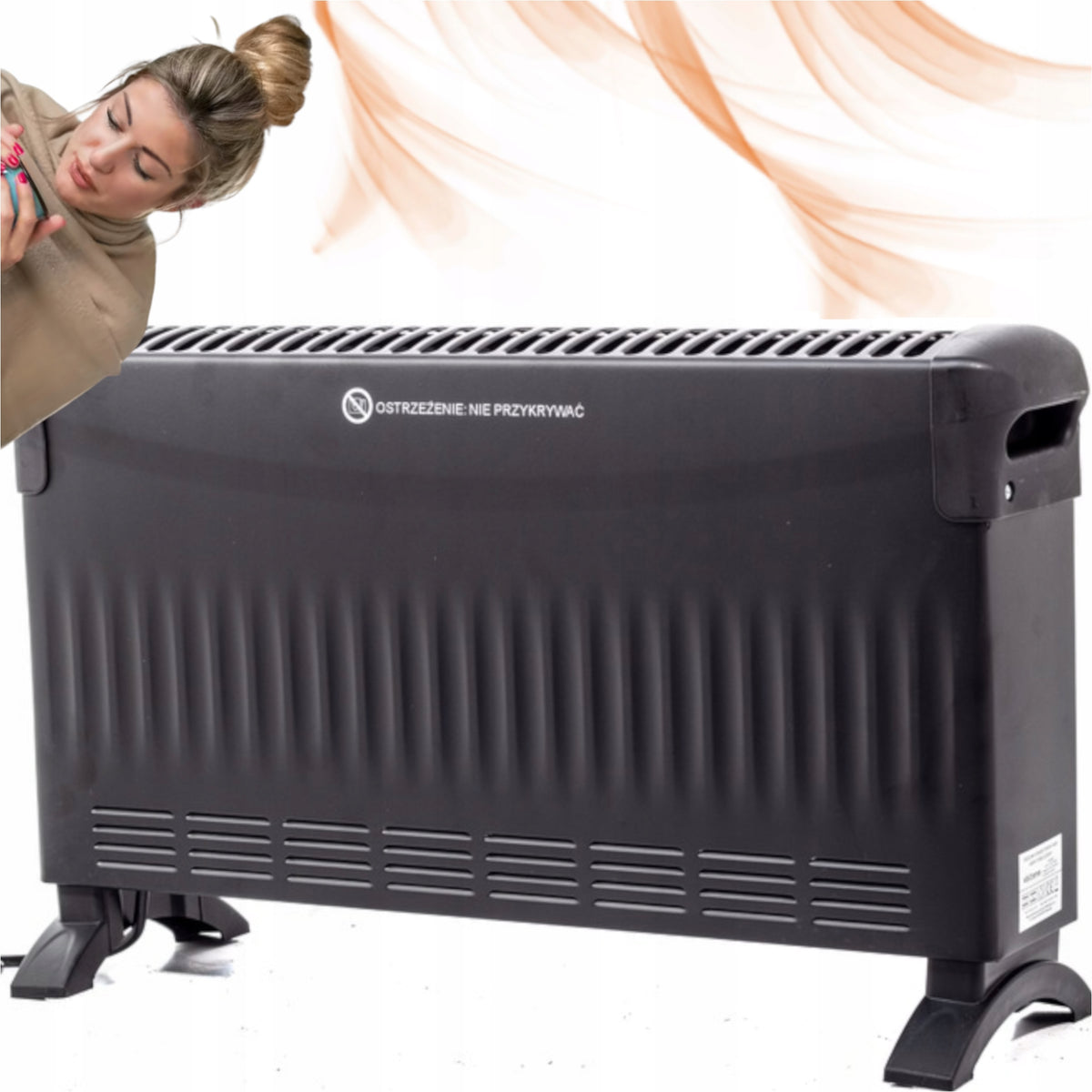 ELECTRIC CONVECTOR RADIATOR WITH AIR SUPPLY AND XL THERMOSTAT