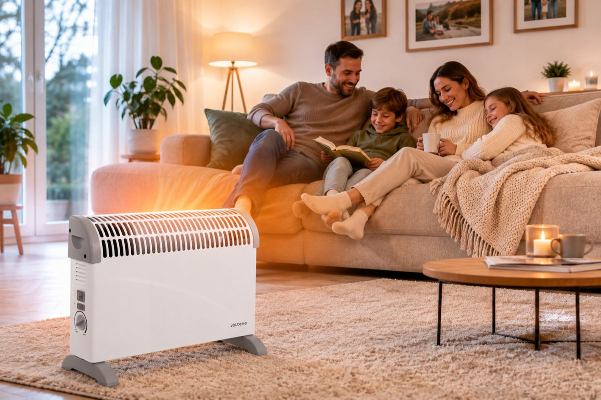 ELECTRIC CONVECTOR THERMOSTAT 3 MODES 750W 1250W 2000W AIR SUPPLY Packaging status original