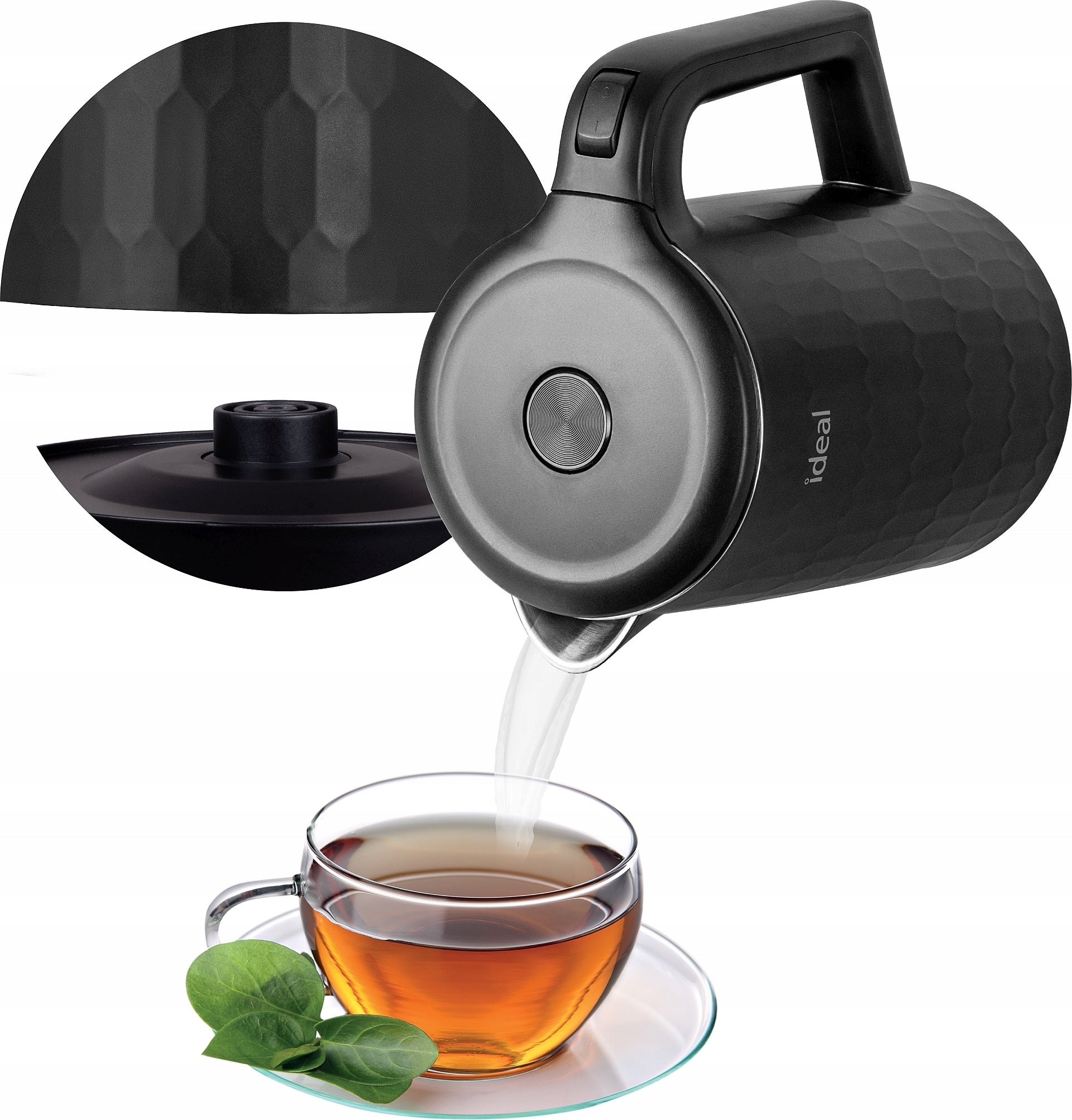 ELECTRIC CORDLESS KETTLE IDEAL Insulated SILENT ENERGY EFFICIENT 1,7 Brand IDEAL