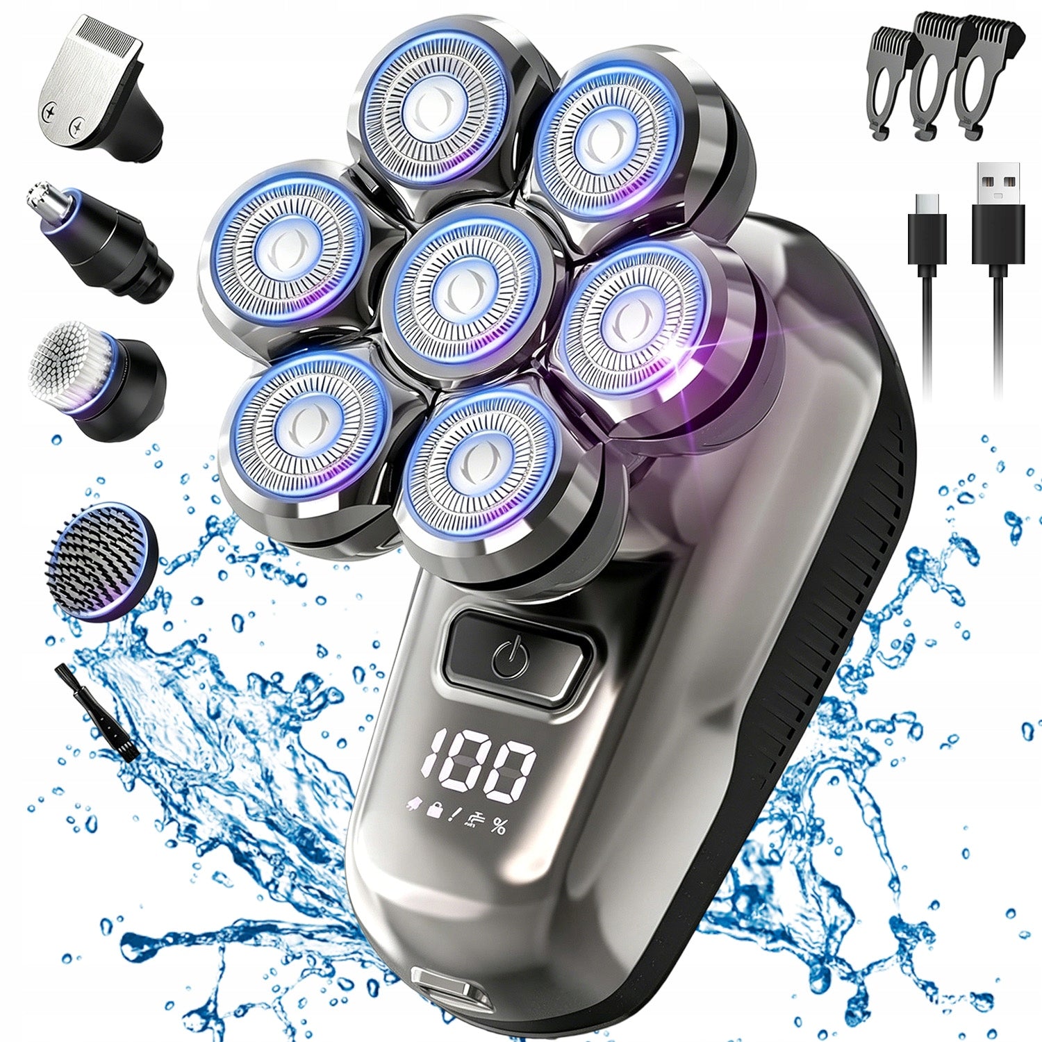 ELECTRIC CORDLESS SHAVING MACHINE FOR TRIMMING HAIR ON THE BACK Packaging status original