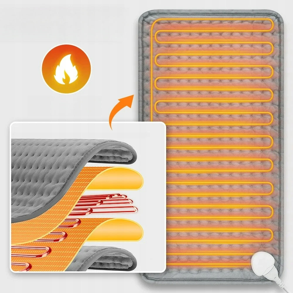 ELECTRIC CUSHION WARMING MAT HOT WATER BOTTLE BACK NECK JOINTS - 30*60CM Manufacturer code PODUSZKA GRZEWCZA - 30 CM X 60 CM