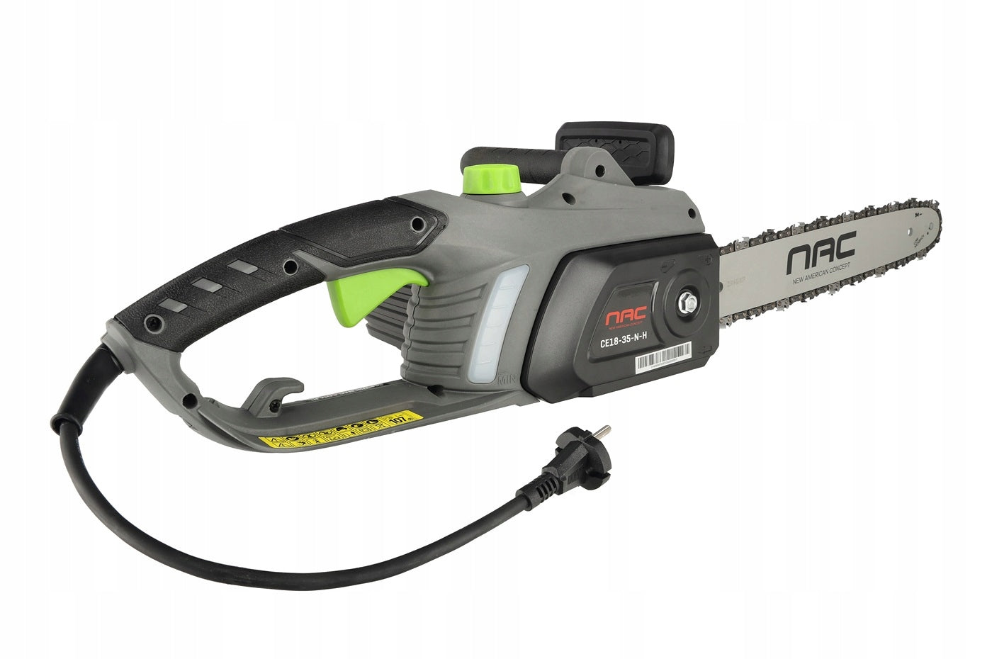 ELECTRIC Chainsaw Wood Saw NAC 1800 W 35cm Efficient 13m/s Maximum power 1800 W