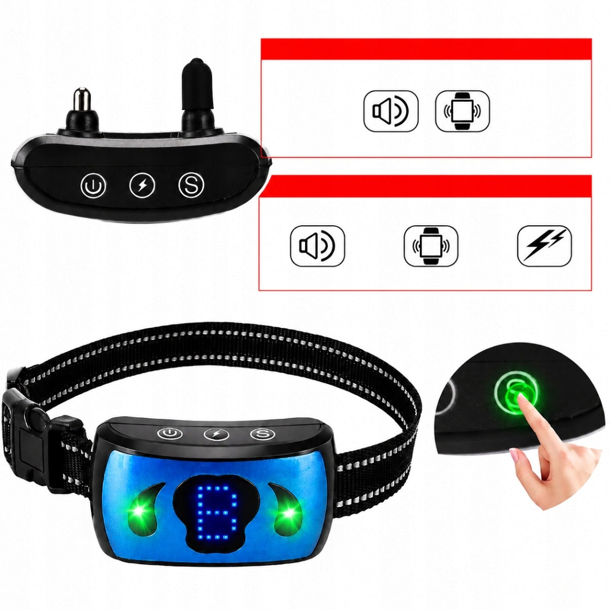 ELECTRIC DOG COLLAR ANTI-BARK SILENCING EFFECTIVE AUTOMATIC Packaging status original