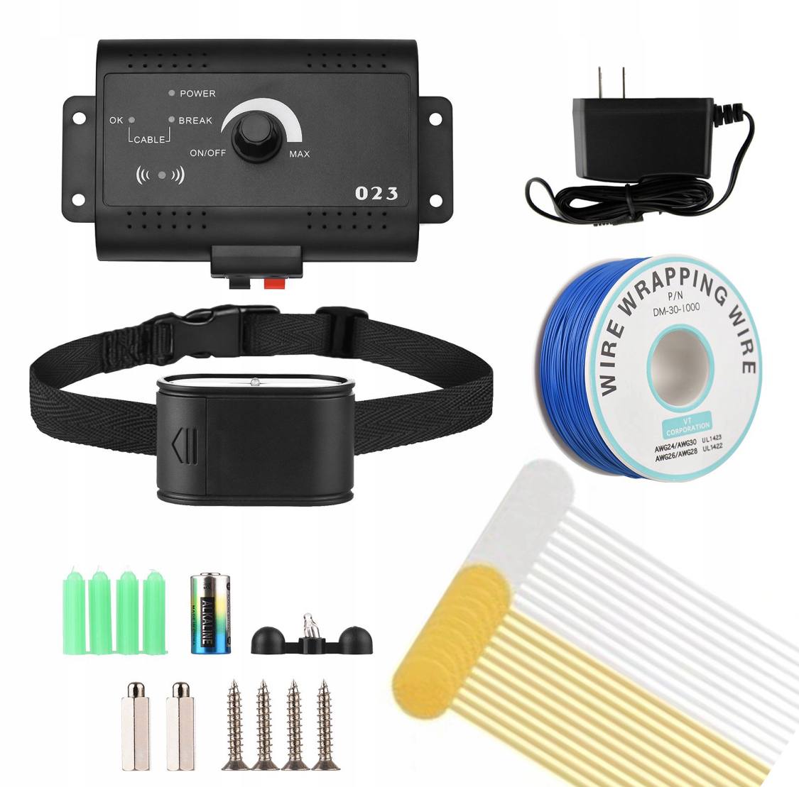 ELECTRIC DOG SHEPHERD FENCE SYSTEM 300M CABLE PULSE ADJUSTMENT Manufacturer code MOCNA, LINKA,