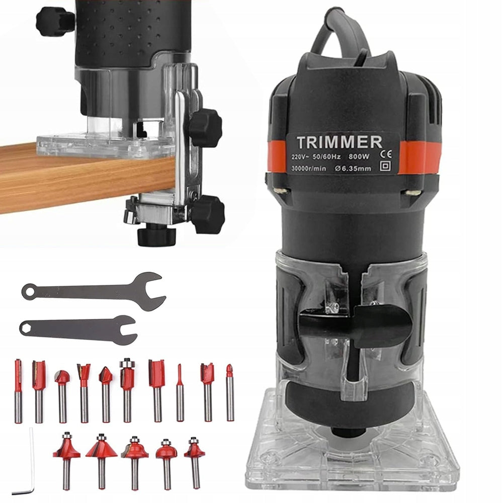 ELECTRIC EDGE MILLING MACHINE 800W SPINDLE MILLING MACHINE WITH 15 CUTTER