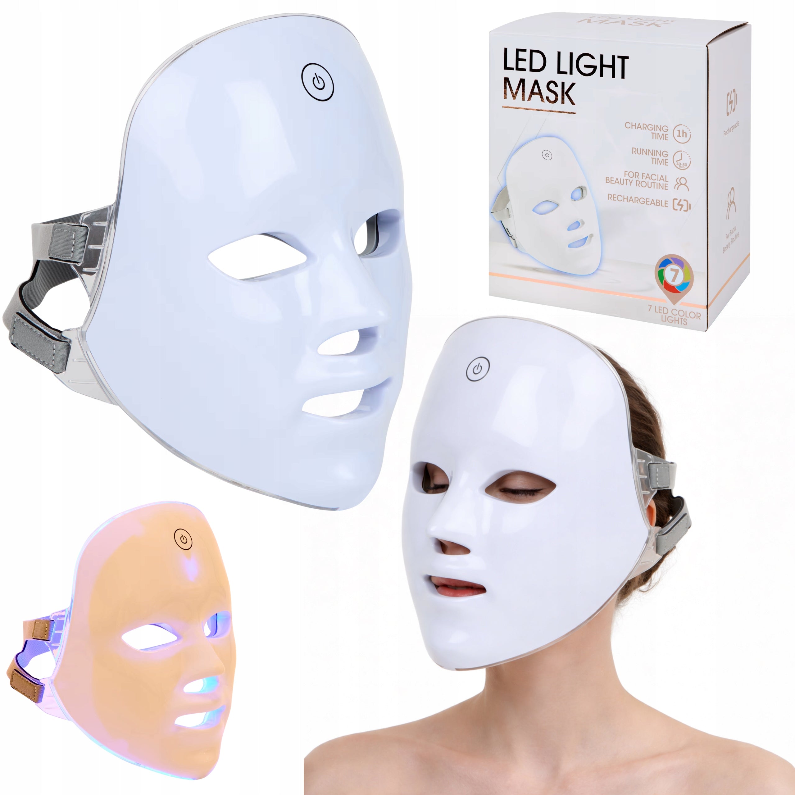 ELECTRIC FACE MASK PHOTON THERAPY 7 COLORS MASK