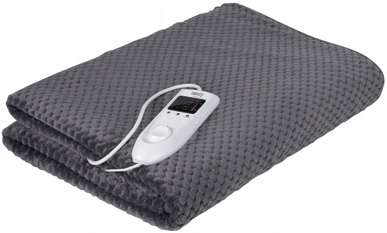 ELECTRIC FLEECE BLANKET SOFT AND ROBUST REMOTE CONTROL 5 HEATING MODES Color gray