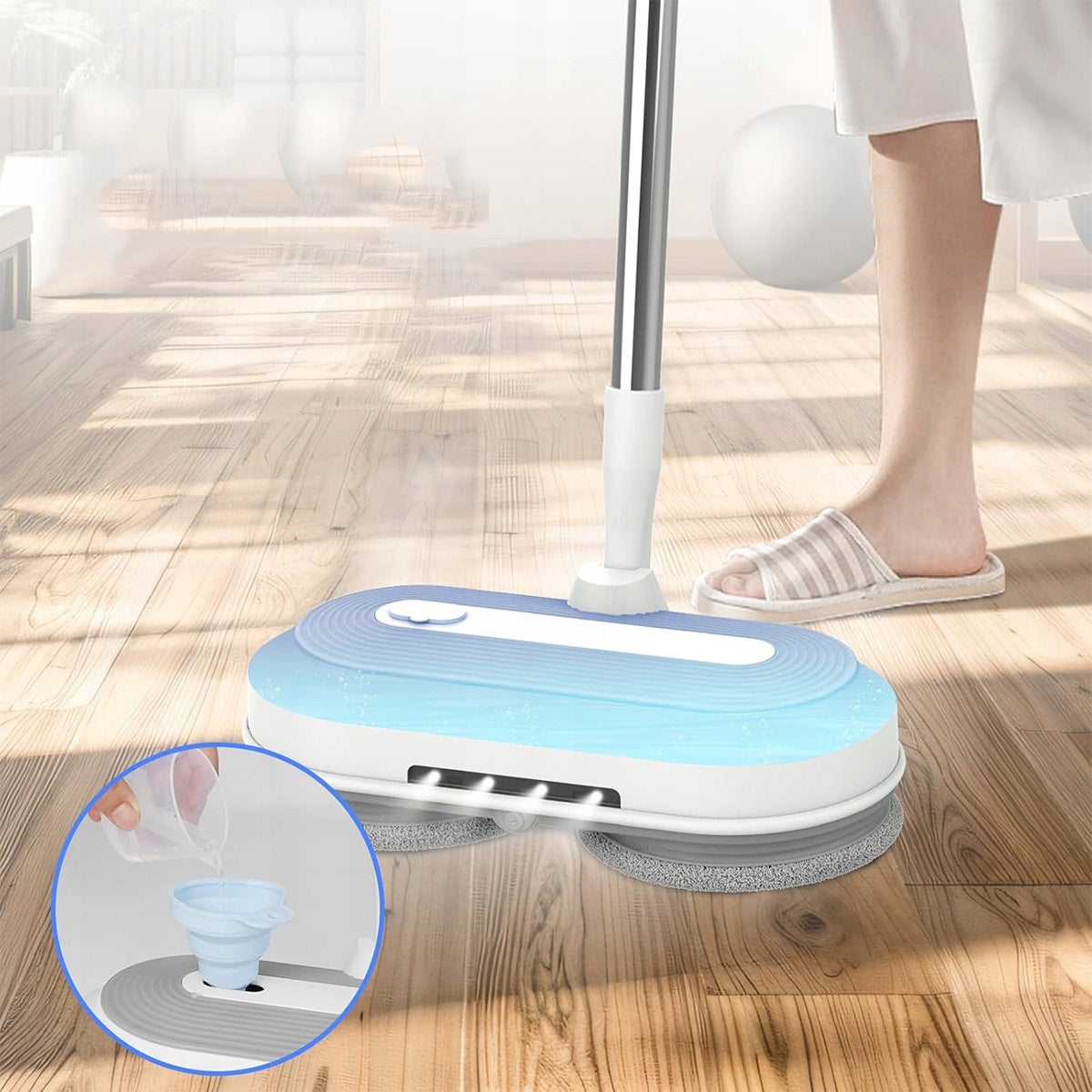 ELECTRIC FLOOR MOP WITH WASHER WIRELESS ROTARY WITH LAMP Brand no brand