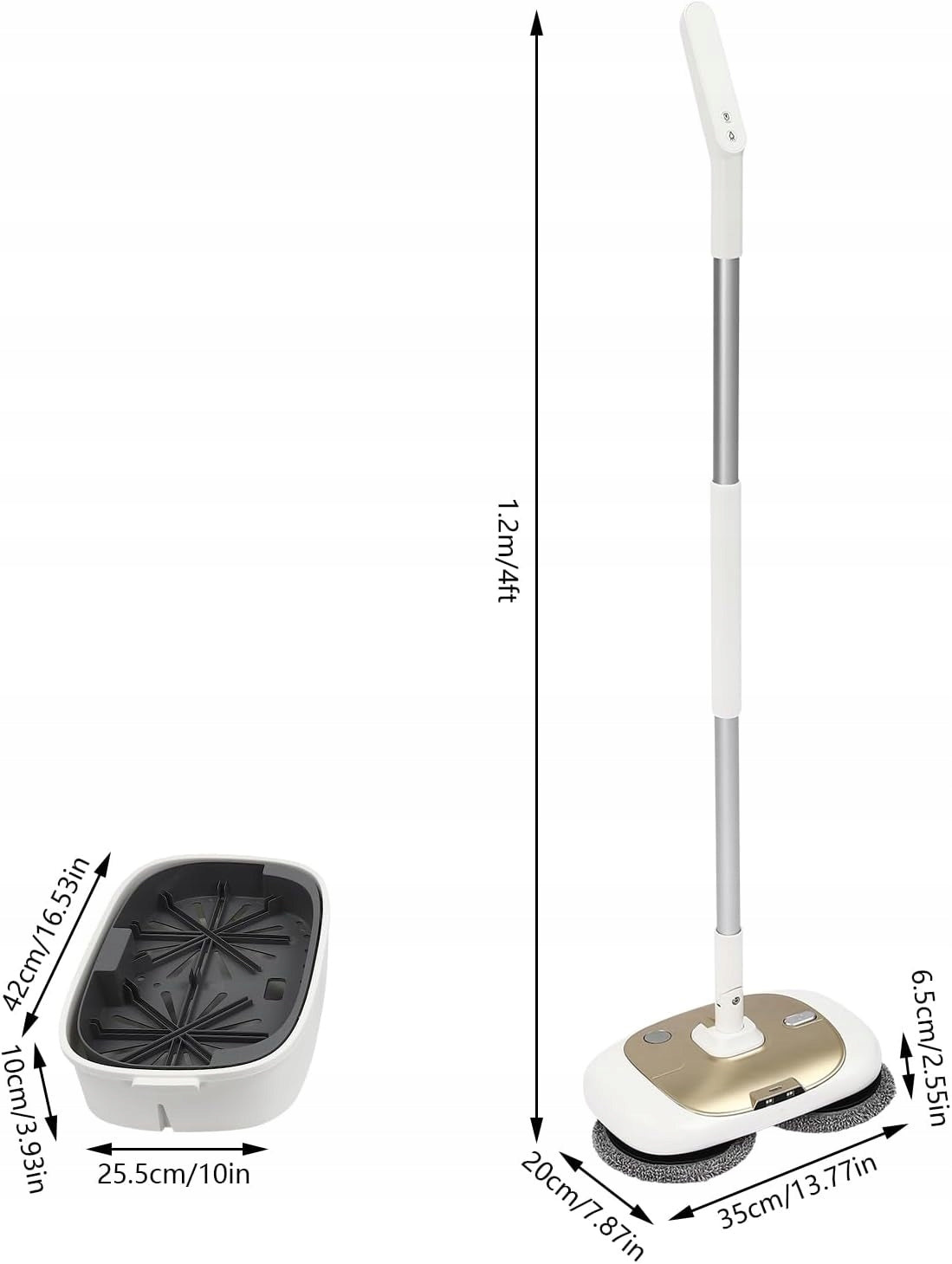 ELECTRIC FLOOR MOP WITH WASHER WIRELESS ROTARY WITH LAMP Manufacturer code MOP AKUMULATOROWY ZE ŚWIATŁEM LED OŚWIETLANY
