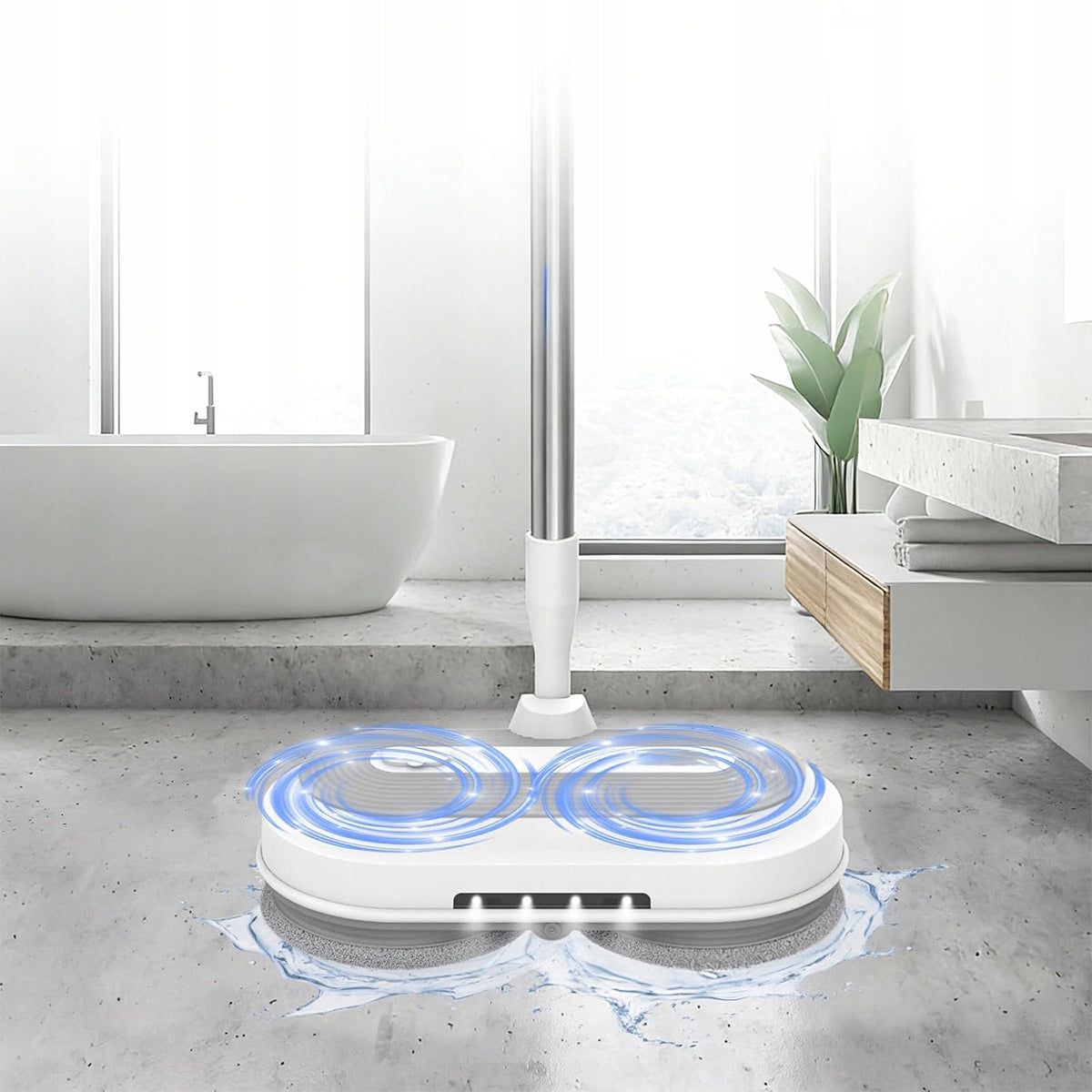 ELECTRIC FLOOR MOP WITH WASHER WIRELESS ROTARY WITH LAMP Product weight with unit packaging 2.7 kg