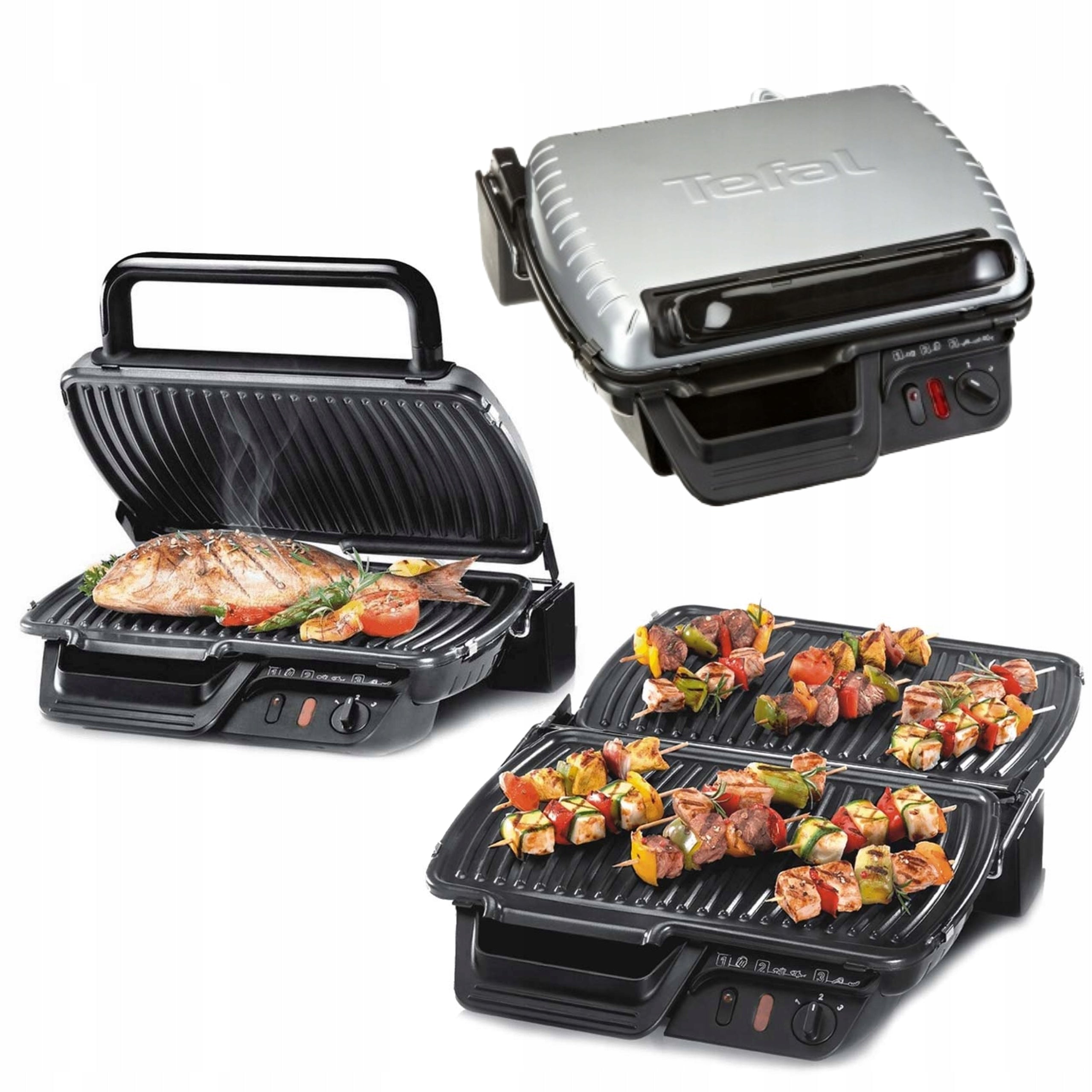 ELECTRIC FOLDING GRILL SOLID WITH TEMPERATURE CONTROL 2000W