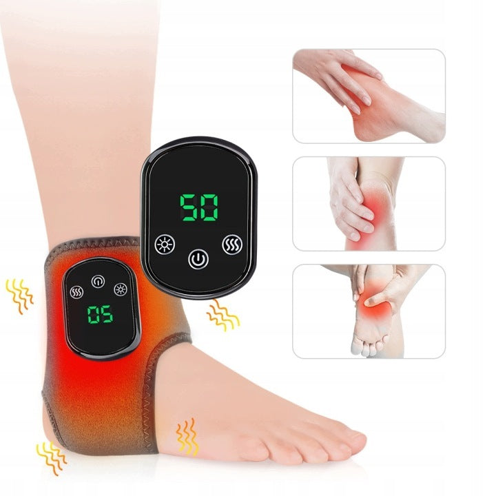 ELECTRIC FOOT ANKLE MASSAGER HEATED USB HEAT THERAPY Packaging status original