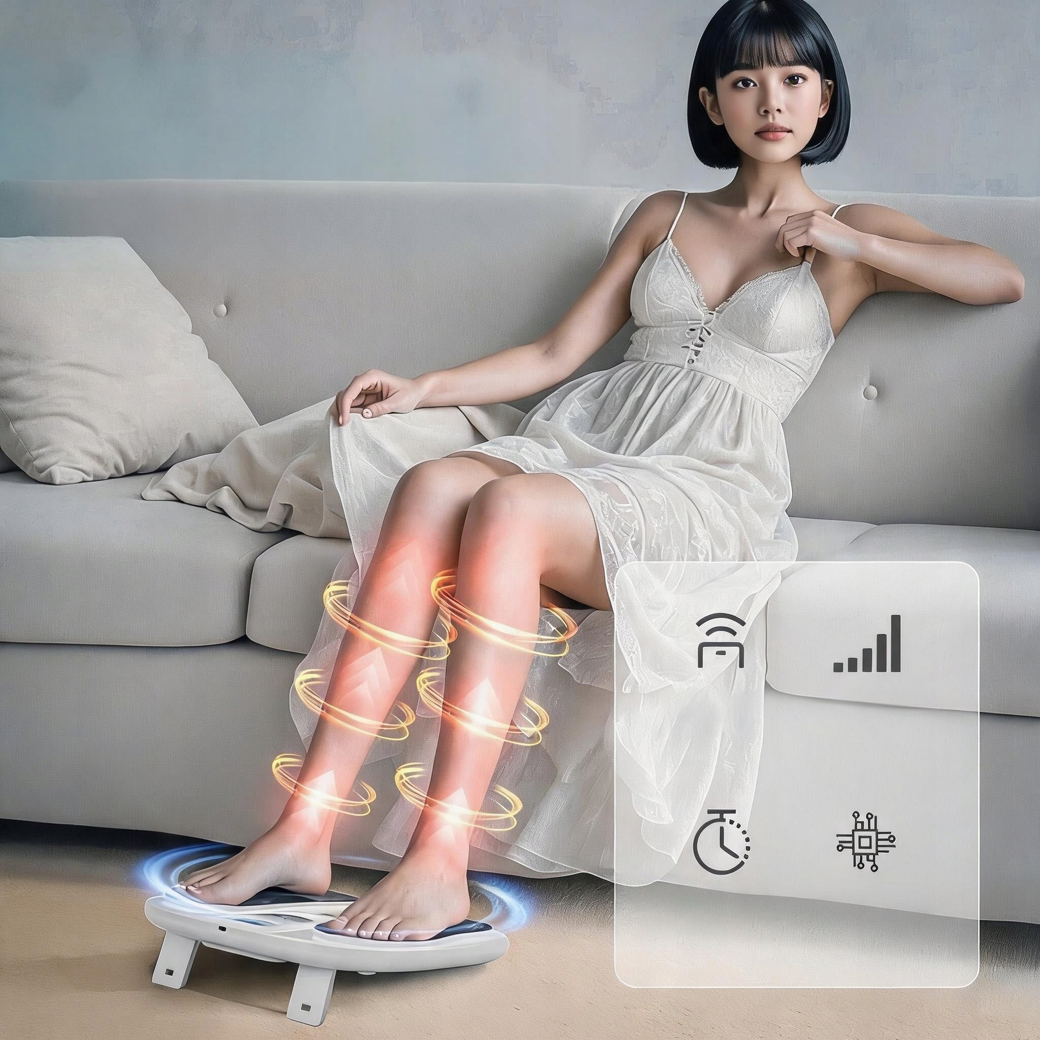 ELECTRIC FOOT MASSAGER EMS TENS REFLEXOLOGY 10 RELAXATION PROGRAMS Brand no brand