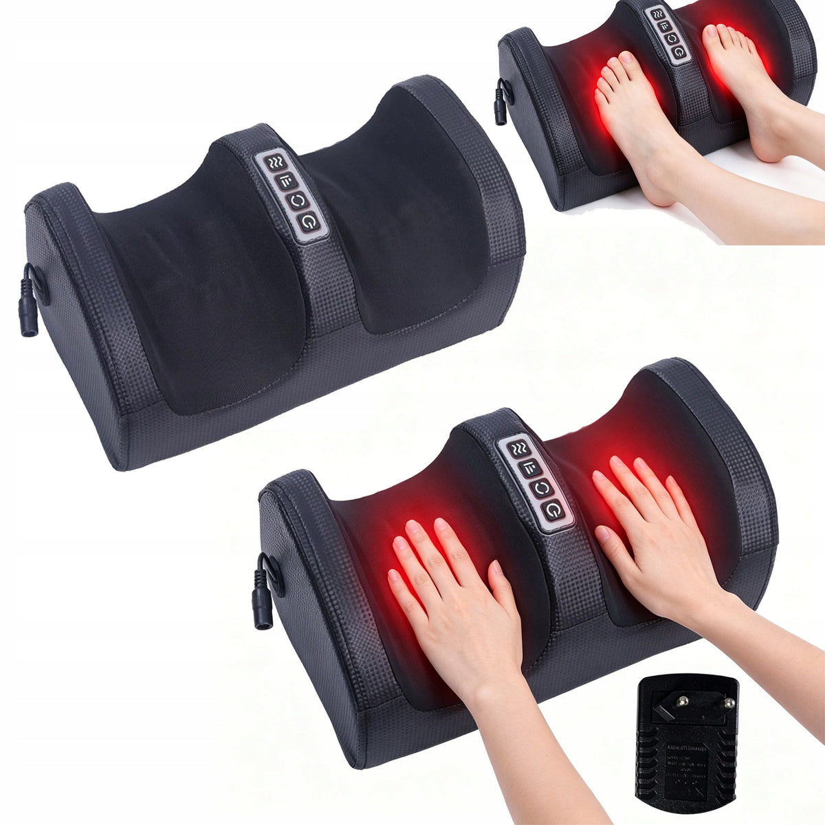 ELECTRIC FOOT MASSAGER SHIATSU WITH HEATING - 4 MODELS FULL BODY RELAXATION
