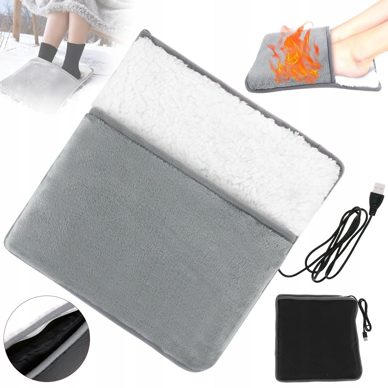ELECTRIC FOOT WARMER ELECTRIC SHOE SOFT USB WARMER