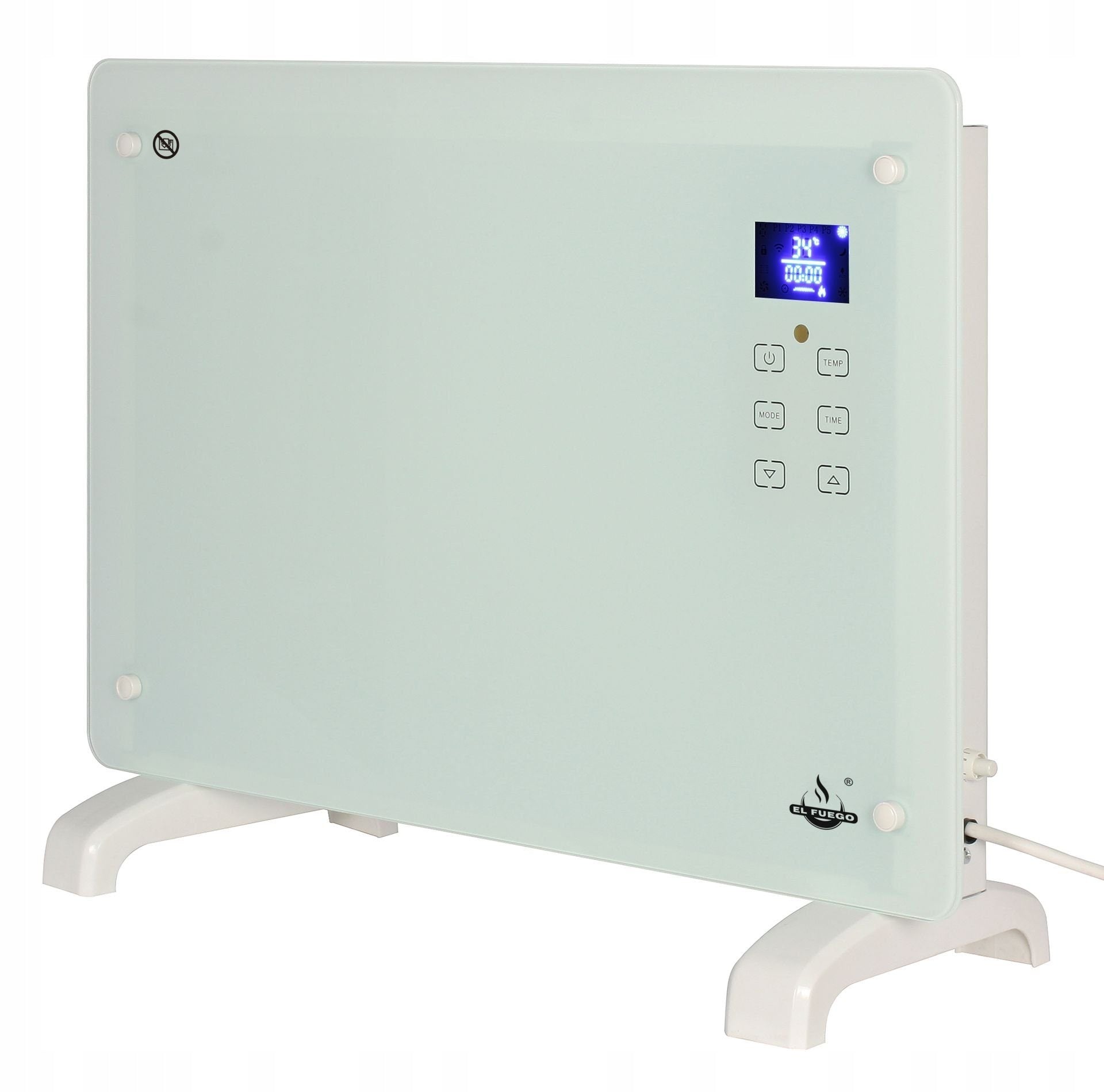 ELECTRIC GLASS CONVECTOR HEATER 1500W WITH REMOTE CONTROL THERMOSTAT LEGS! EAN (GTIN) 4250373249728