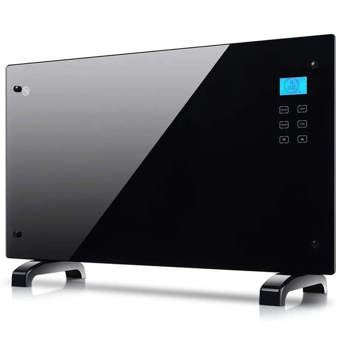 ELECTRIC GLASS CONVECTOR HEATER 2000 IN BLACK WALL HELTES