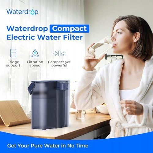 ELECTRIC GLASS FILTER JUG WITH BATTERY 30 DAYS HOME GIFT Model Active
