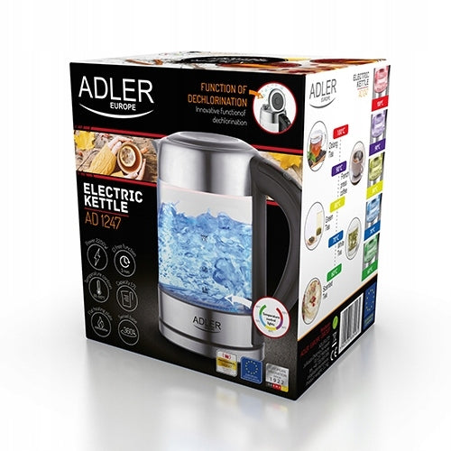 ELECTRIC GLASS KETTLE 2200W 1,7L ADJUSTABLE Capacity 1.7 l