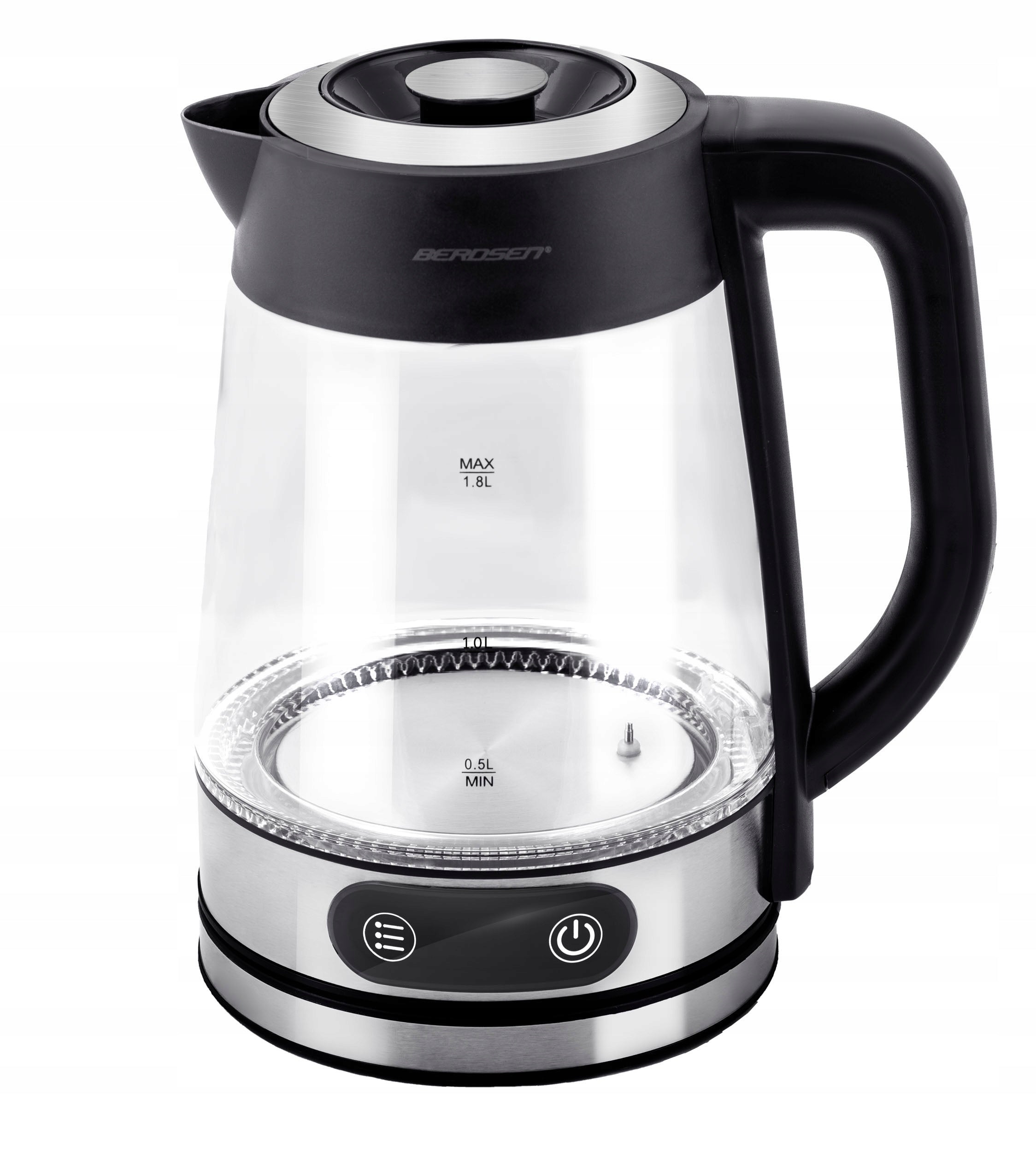 ELECTRIC GLASS KETTLE WITH TEMPERATURE CONTROL 2200W BERDSEN 1,8L EAN (GTIN) 5903890631208