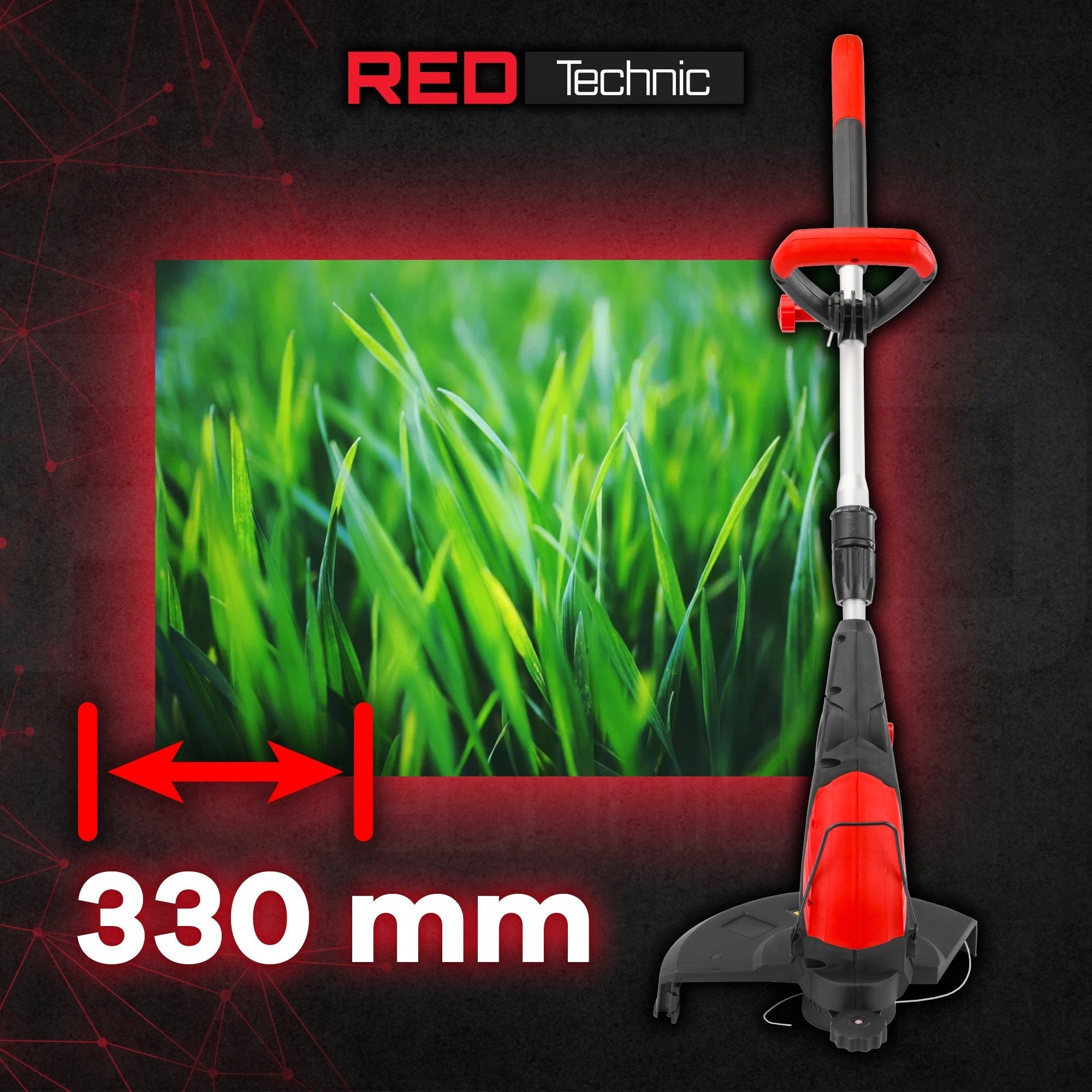 ELECTRIC GRASS TRIMMER SCYTHE 33 CM BRUSH CUTTER 1450W STRONG LIGHT Power supply electrical
