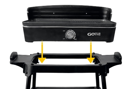 ELECTRIC GRILL 2IN1 STANDING TABLE 2200W PLATE 50X25CM HUR-GGE-2200 Brand Hurtex