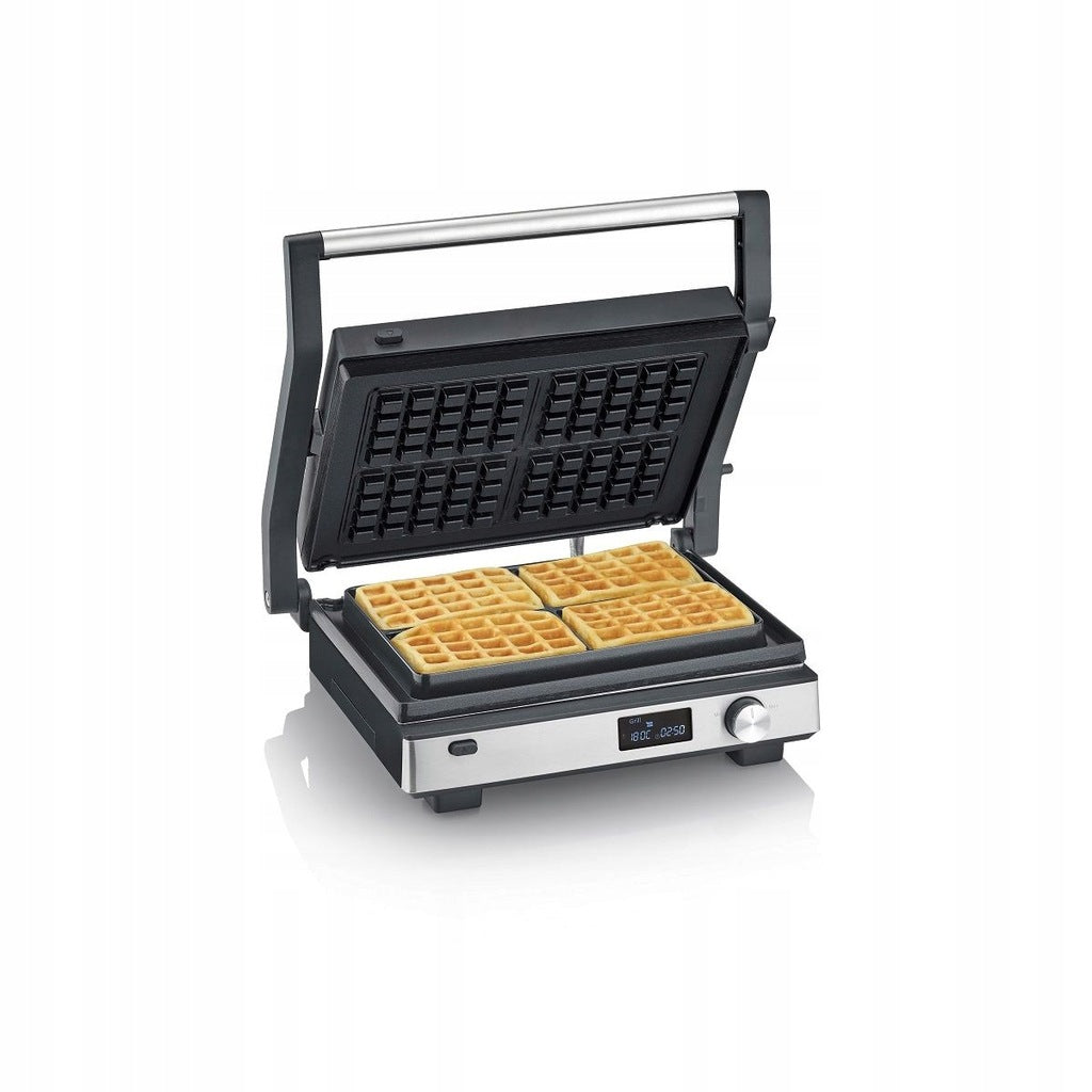ELECTRIC GRILL 3IN1 WAFFLE MAKER TOASTER PANINI 2000W SEVERIN KG2380 Grill type folding