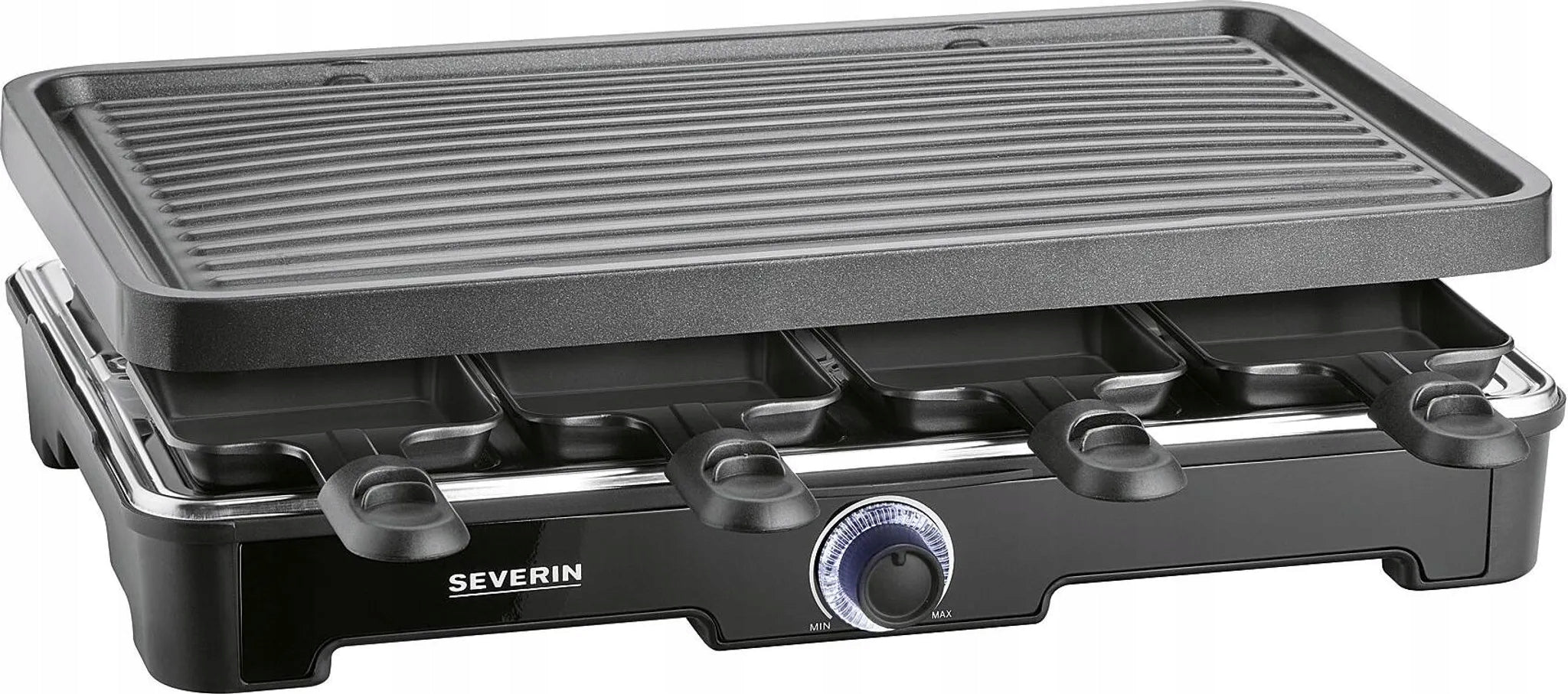 ELECTRIC GRILL CERAMIC RACLETTE 1400W 8 PANS BLACK SEVERIN RG9670 Manufacturer code RG9670