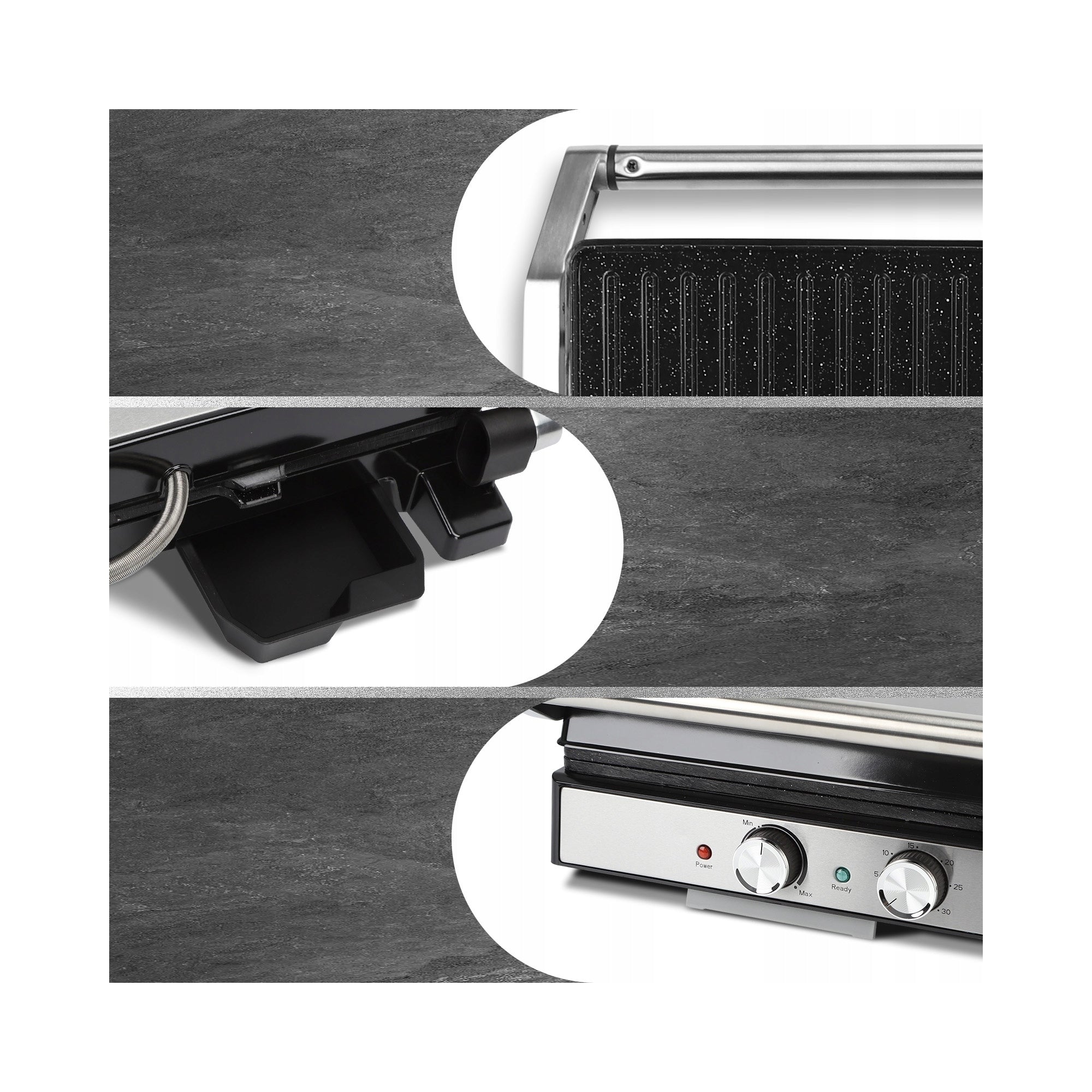 ELECTRIC GRILL CONTACT PANINI TOASTER 2000W 180° Manufacturer code B30202O4G