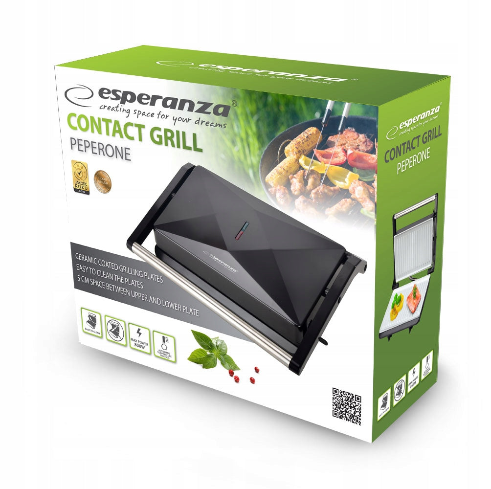 ELECTRIC GRILL CONTACT SANDWICH TOASTER PANINI CERAMIC 850W Brand Esperanza