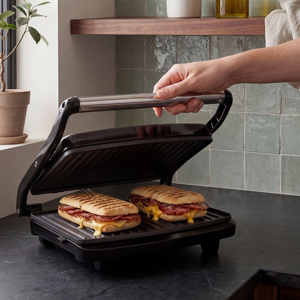 ELECTRIC GRILL CONTACT TOASTER FOR PANINI SANDWICHES STRONG 1600W Manufacturer code IK1700