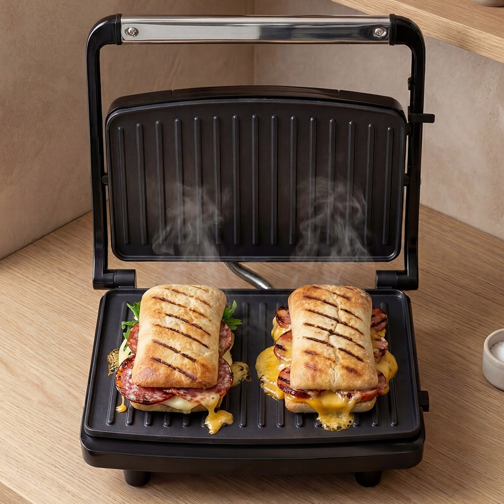 ELECTRIC GRILL CONTACT TOASTER FOR PANINI SANDWICHES STRONG 1600W Power rating 1600 W