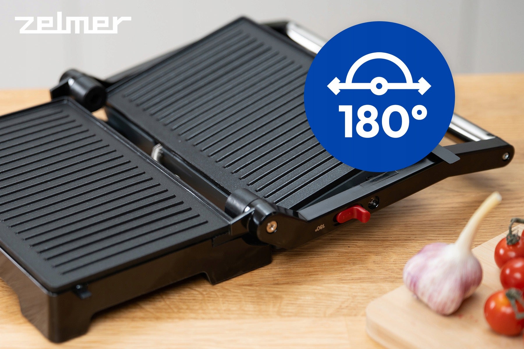 ELECTRIC GRILL CONTACT TOASTER ZELMER PR1100 FOLDING 180° 1000W Manufacturer code PR1100