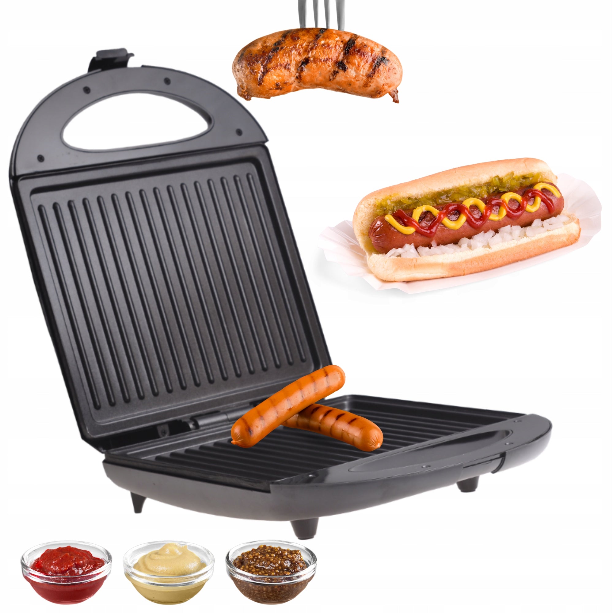 ELECTRIC GRILL FOLDING TOASTER OVEN KAMILLE STRONG 1400W KAMILLE Brand Kamille