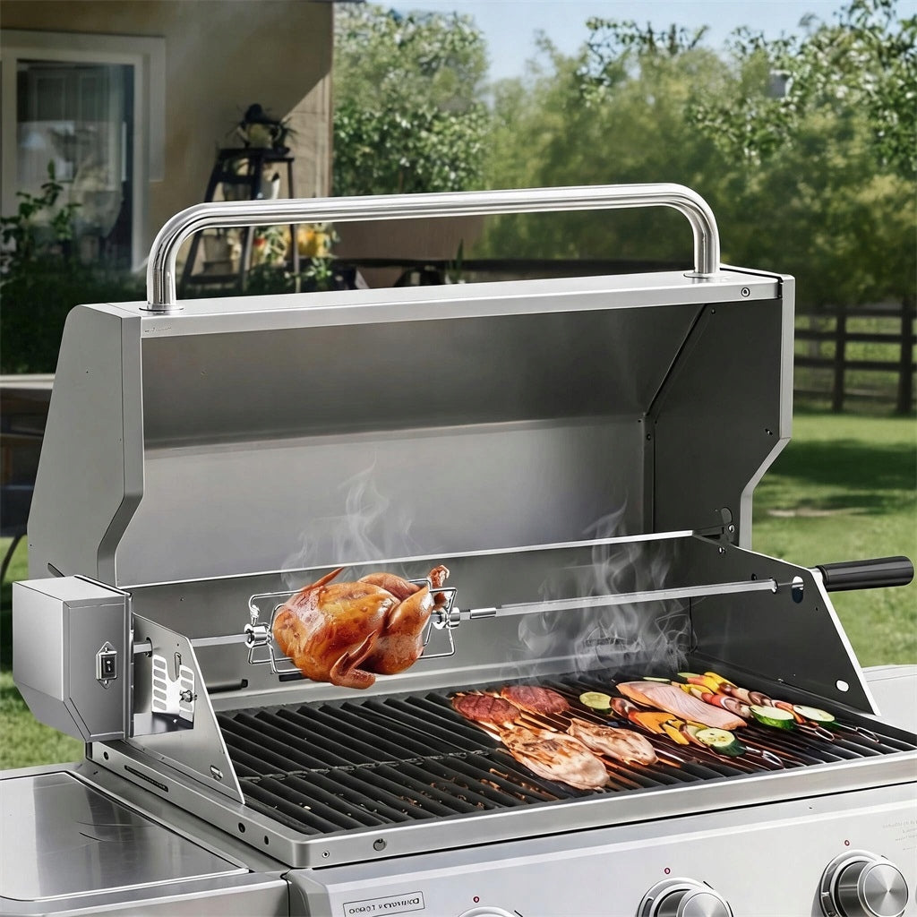 ELECTRIC GRILL GRATE AUTOMATIC ROTARY SPIT FOR GRILLING Brand no brand