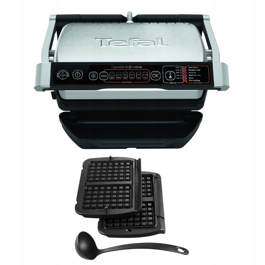 ELECTRIC GRILL PANINI WAFFLE IRON 2IN1 TEFAL OPTIGRILL+ WAFFLE MOULD