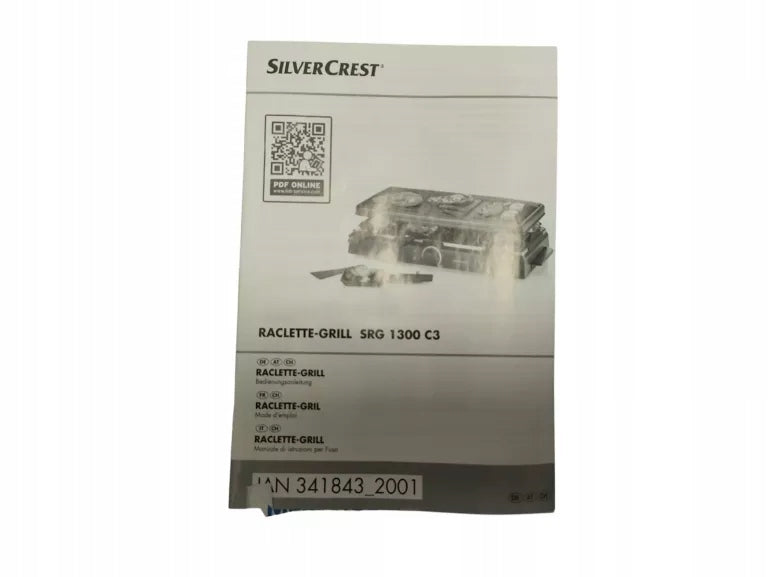 ELECTRIC GRILL SILVERCHEST RACLETTE GRILL SRG 1300 C3 Model Srg 1300 c3