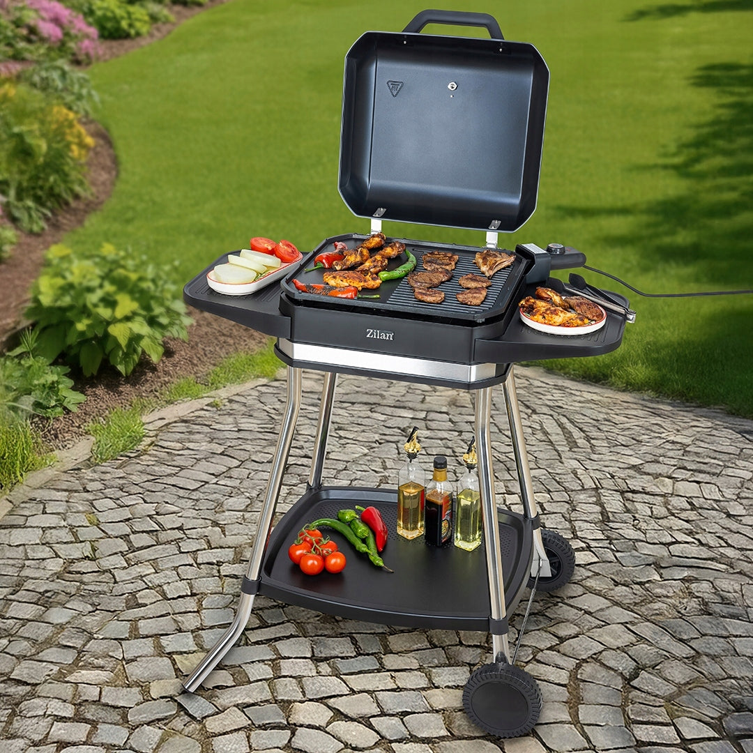 ELECTRIC GRILL Smokeless GARDEN Standing 3050W 6in1 + COVER + THERMOMETER Manufacturer code ZLN2501