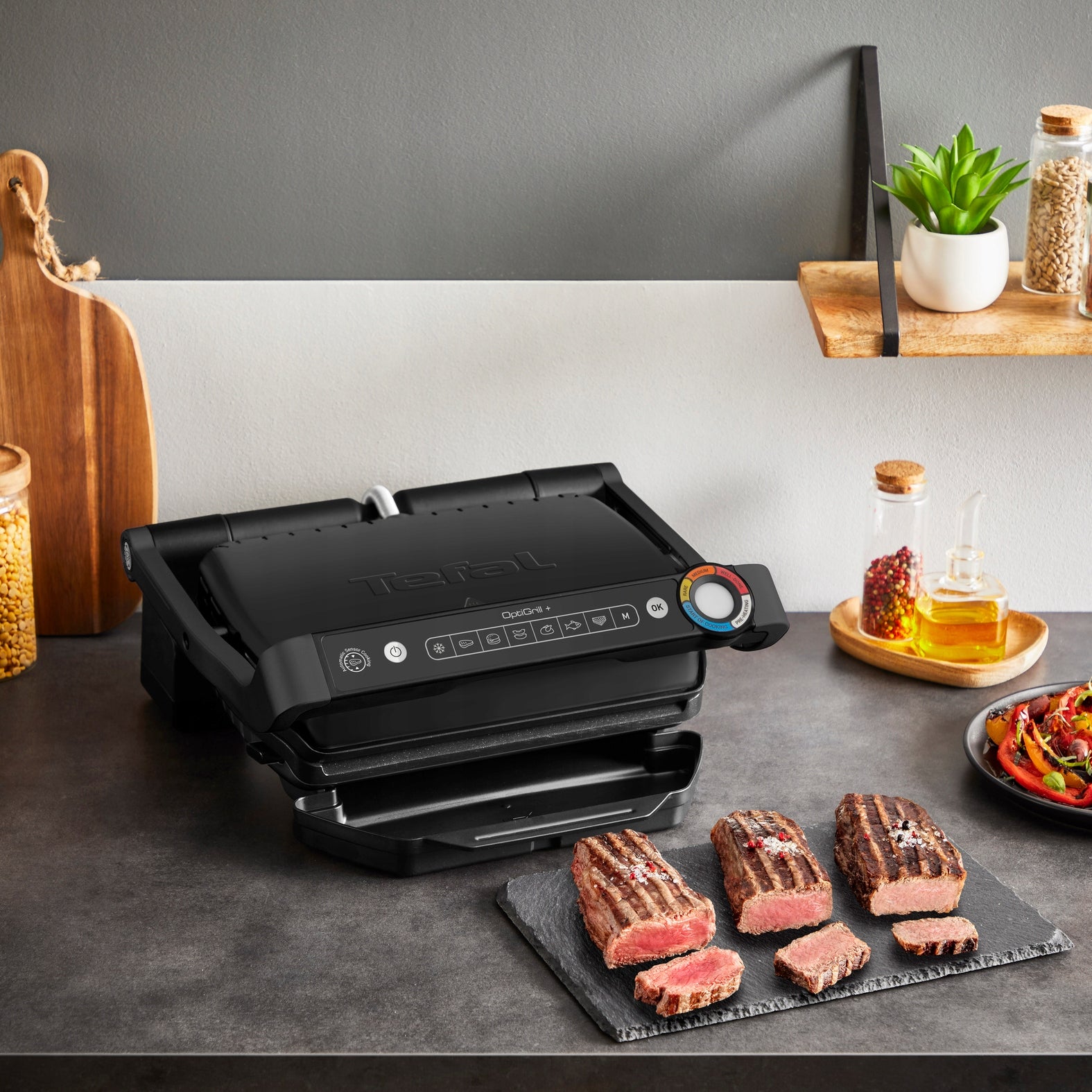 ELECTRIC GRILL TEFAL OPTIGRILL GRILL HOME CONTACT TABLE TOASTER Power rating 2001 W