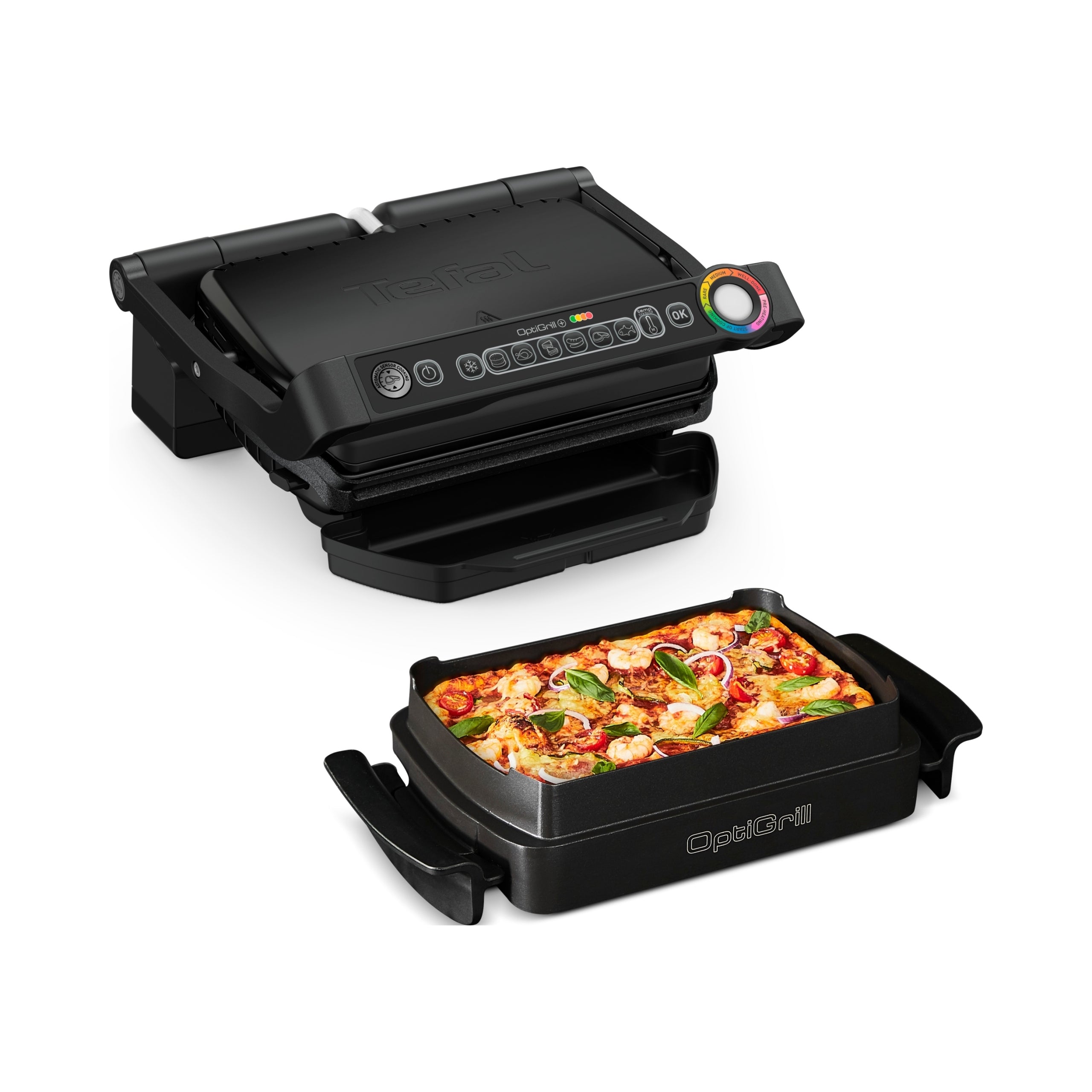 ELECTRIC GRILL TEFAL SOLID CONTACT WITH TEMPERATURE CONTROL 2000W Power rating 2200 W