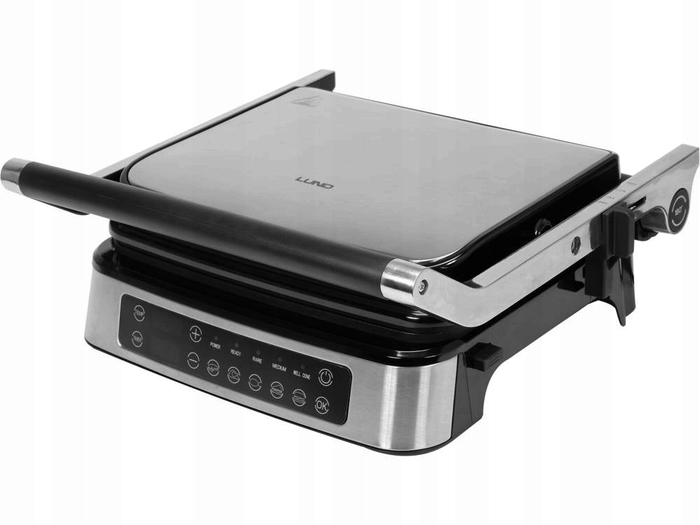 ELECTRIC GRILL TOASTER FOLDING REMOVABLE PLATES 2000W LED PANEL LUND Power rating 2000 W