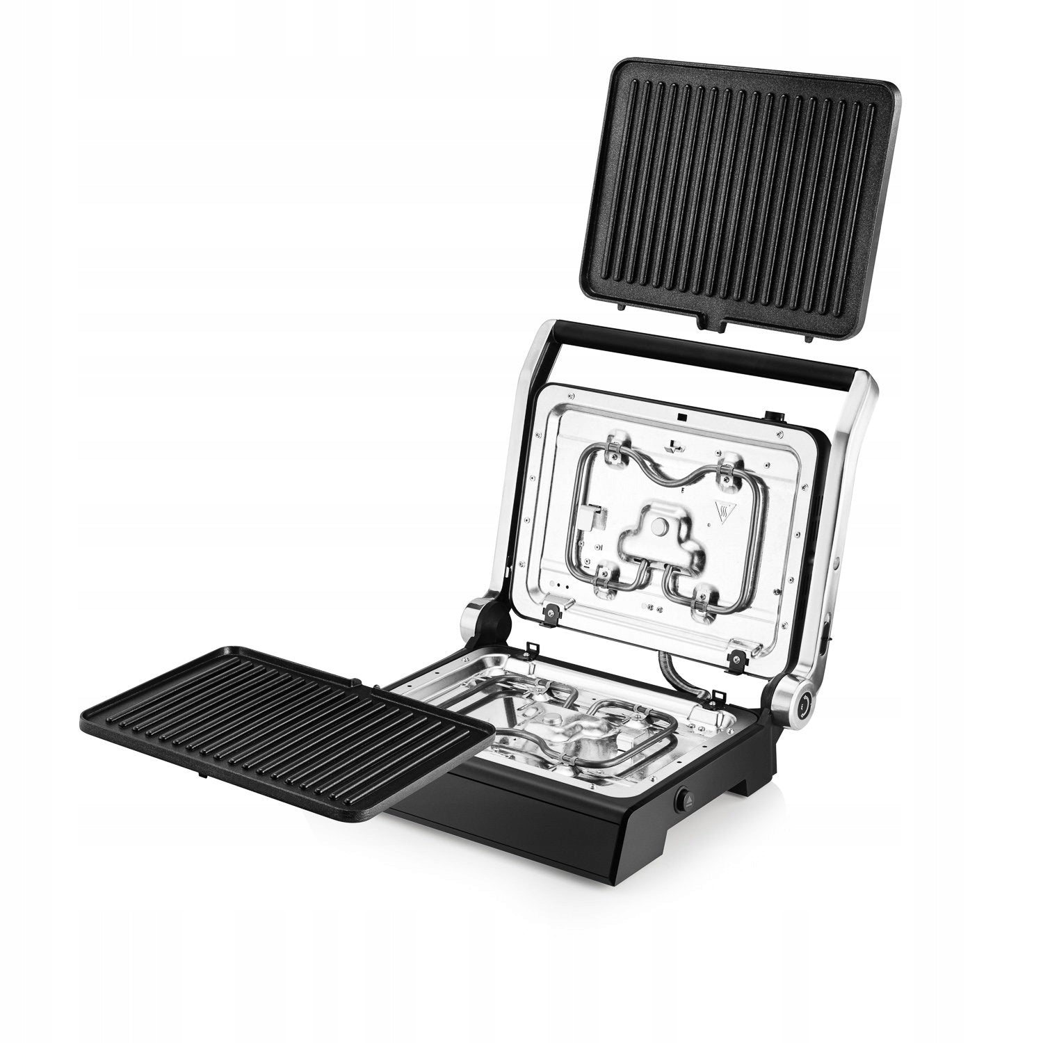 ELECTRIC GRILL TOASTER WITH ADJUSTABLE TEMP 5 PROGRAMS FOLDING 2200W Model DualPlate